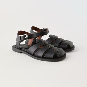 Zara Black Kids Sandals